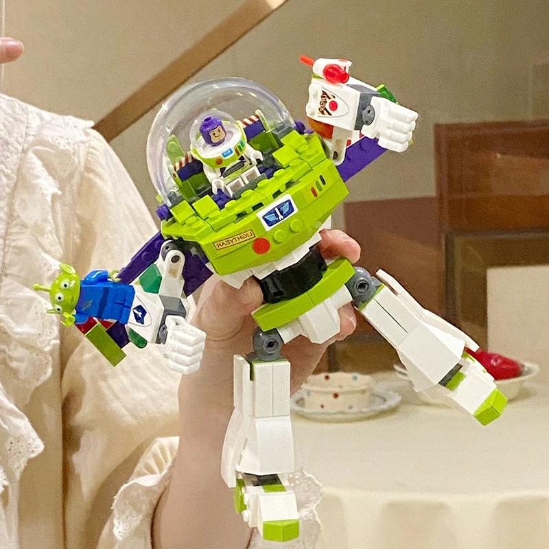 Dětské Stavební Bloky |  Hračky Pro Děti S Motivem Buzz Rakev Z Toy Story – Stavebnice Mechů Z Čínských Kostek, Ideální Dárek Pro Chlapce A Dívky. Dětské Stavební Bloky Dětské Stavební Bloky